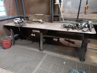 Heavy Steel Workshop Workbench