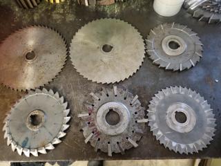 6 Milling Machine Blades 