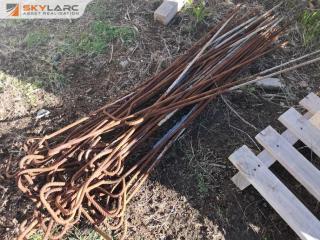 40+ Steel Stakes of Reinforcing Rebar Rods