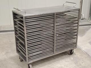 Stainless Steel Tray Trolley