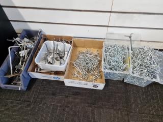 Assorted Bulk Lot of Retail Product Hooks