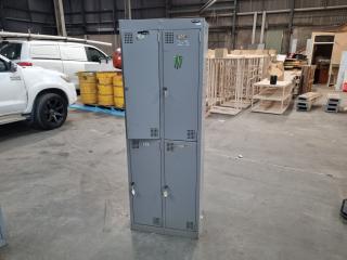 Europlan 4-Compartment Steel Personel Staff Locker 