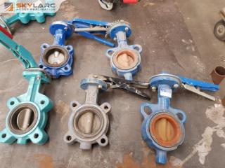 5 x DN65 Butterfly Valves