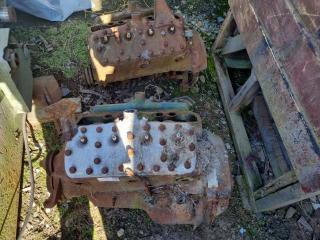 Pair of Ford Flathead V8 Engines