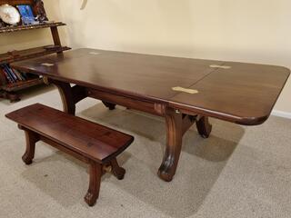 Russian Wood Table & Benches from MS Mikhail Lermontov wreck