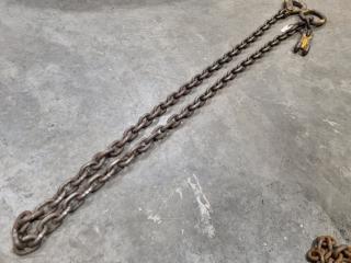 Single Leg Lifting Chain Assembly, 8 Ton Max Capacity