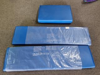 3x OceanSouth Boat Seat Bench Cushions, New