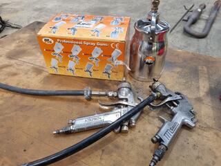 2x Industrial Spray Guns by AirPro & Star