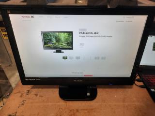 ViewSonic VX2453mh-LED 24" Superslim 1080P LED Monitor