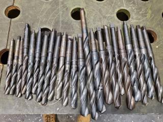 23x Morse Taper No.2 & No.1 Drills, Metric Sizes