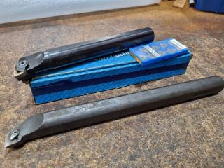2x Indexable Lathe Boring Bars, 32mm Dia