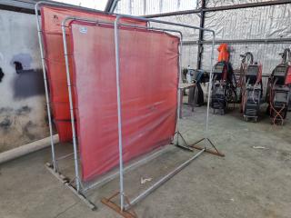 3x Workshop Welding Screens & Frames