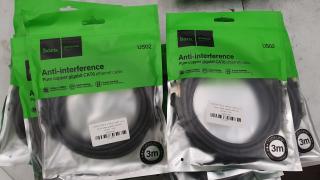 17 Cat6 Ethernet Cables - 3m