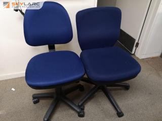 2x Assorted Office Gas Lift Desk Chairs