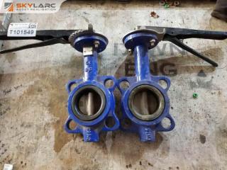 2 x 2.5" Butterfly Valves