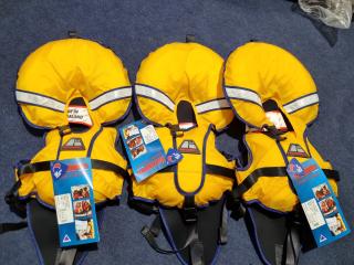 3x Hutchwilco Wee Wilco Child's Lifejackets, Small, New