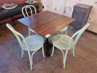 Cafe Table and 4 x Chairs