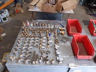 Tray of various SPK rifeng press fit pipe fittings.