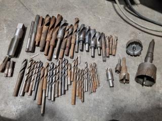 Assorted Types of Drills, Taps, Hole Cutters, & More