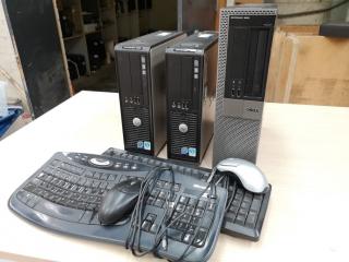 3x Dell Optiplex Desktop Computers w/ Intel Core 2 Duo Processors