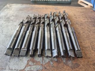 10 Assorted Morse Taper (MT2) Shank Drills