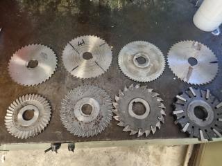 8 Milling Machine Blades 