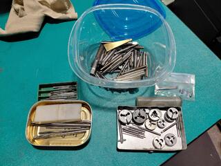 Assorted taps and dies set