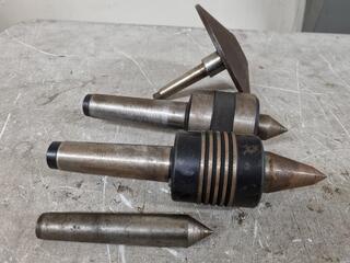 4x Live & Dead Lathe Centres