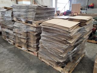 3x Pallets of Assorted Cardboard Boxes