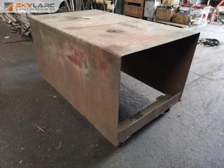 Heavy Duty Steel Workshop Mobile Table Bench