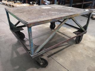 Low Heavy Duty Workshop Mobile Shelf Trolley