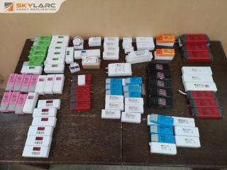 90+ Assorted Halcyon Branded LED Drivers, Transformers, Repeaters & More