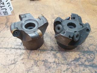 2 x Milling Machine Face Cutters