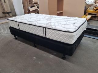 Single Size Therapedic Medicoil HD Mattress with Base Frame