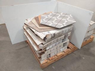 Assorted Lot Of 40+ Hexagonal Ceramic Tiles (7.32m²)