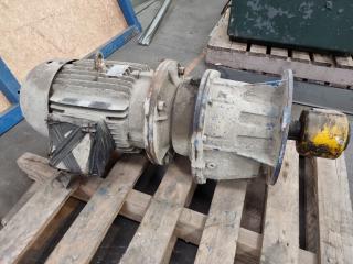 3-Phase Electric Induction Motor w/ Gearbox