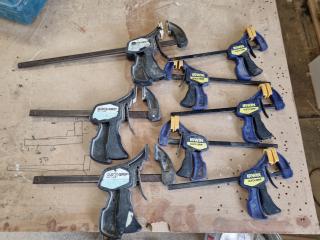 8x Assorted Quick Grip Clamps