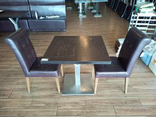 Cafe Table and Two Chairs