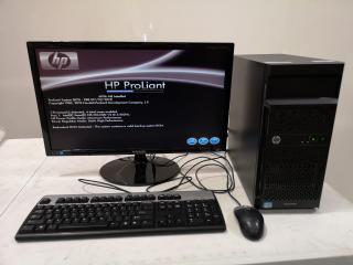 HP ProLiant ML10 Desktop Computer w/ Intel Xeon & Accessories.