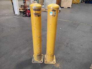 Pair of Heavy Duty Industrial Safety Bollards