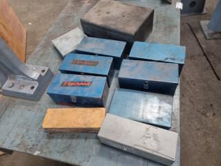 Assorted Steel & Wooden Small Storage Containers