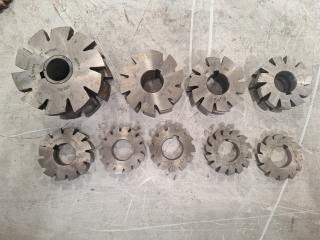 9 x Gear Shaper Cutters