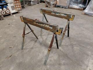 Protocol SH-042 Work Table Adjustable Sawhorse Pair