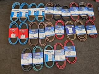 24x Assorted Ride-On Lawnmower Deck & Engine Belts