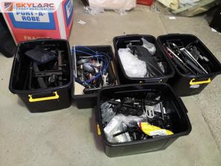 Assorted Lot of Electric Wheelchair Parts & Components