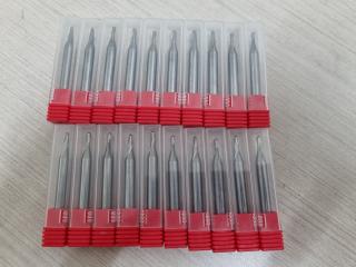 20x 3mm Eound End Mills by ChipX, New