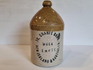 Antique Sharpe Bros Stoneware Bottle