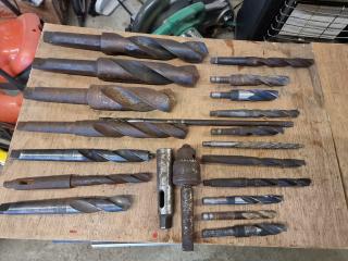 Assortment of Large Drill Bits