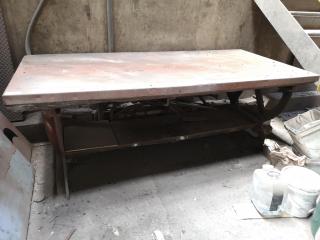 Heavy Duty Antuiqe Vintage Workshop Workbench