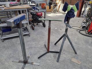 3x Assorted Material Support Stands